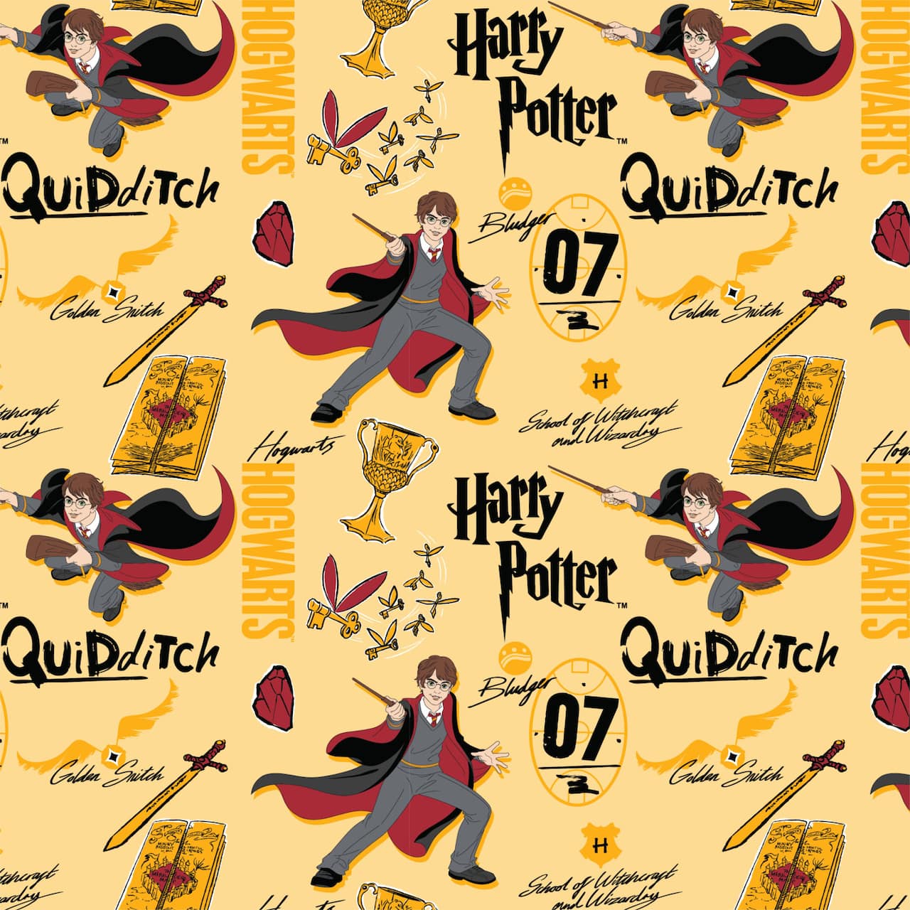 Camelot&#xAE; Fabrics Harry Potter&#x2122; Quidditch&#x2122; Toss Cotton Fabric